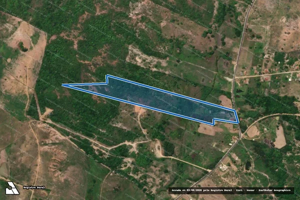 Imagem de satélite de FAZENDA VÁRZEA DAS FLORES - GLEBA 32 em Santo Amaro das Brotas - SE