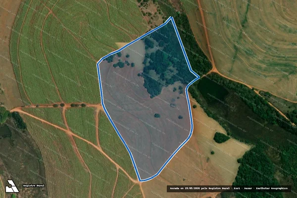Imagem de satélite de FAZENDA PINHAL - Parte 1 em Alfenas - MG