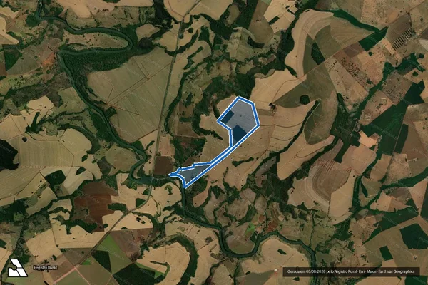 Imagem de satélite de FAZENDA CACHOEIRINHA - Parte 1 em Jataí - GO