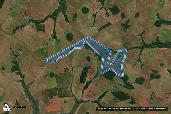 Imagem de satélite de FAZENDA CALIFORNIA em Paranaíba - MS