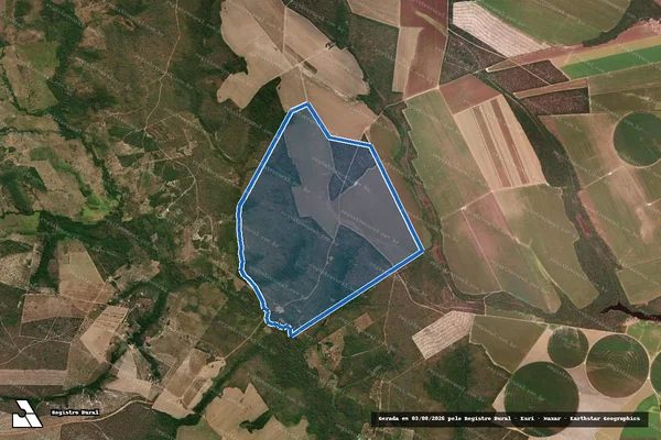 Imagem de satélite de FAZENDA BREJO DA CUIA - 001 em Riachão - MA