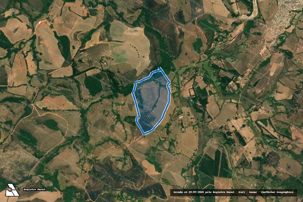 Imagem de satélite de FAZENDA NOSSA SENHORA DO CARMO - GLEBA-02 em Andrelândia - MG