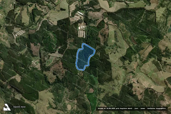 Imagem de satélite de Sítio Jatobá III - Parte 1 em Amparo - SP