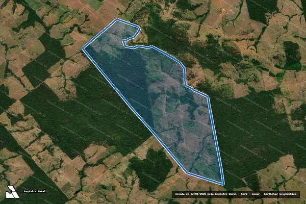 Imagem de satélite de Fazenda Yannis - Área "A" - Remanescente em Castanheira - MT