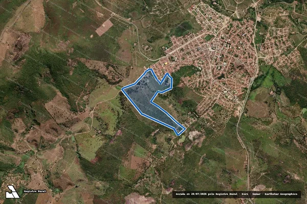 Imagem de satélite de Fazenda Santa Rita - Parte 03 em Medina - MG