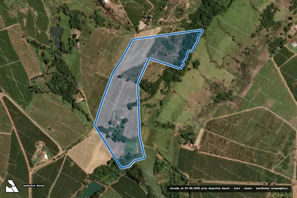Imagem de satélite de Sitio Lagoa Azul - Parte 1 em Pedregulho - SP