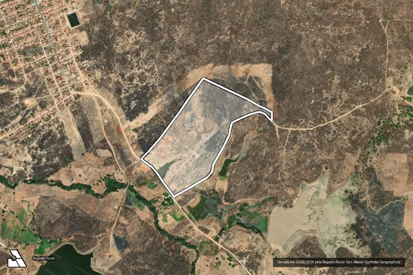 Imagem de satélite de FAZENDA COPA CABANA - GLEBA A em Santa Quitéria - CE