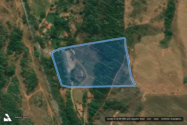 Imagem de satélite de SITIO CORREGO DOS MOINHOS - PARCELA ÚNICA em Coimbra - MG