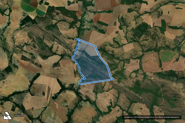 Imagem de satélite de Fazenda Muquém e Taboão - PARTE 1 em Santa Cruz de Goiás - GO