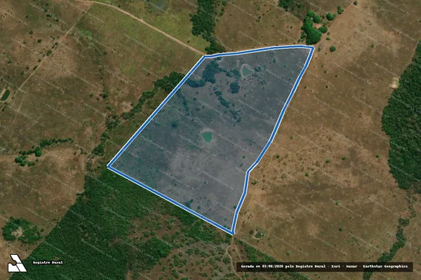 Imagem de satélite de FAZENDA SOUZA -LOTES 523 e 524 - GLEBA FLORESTA B - LOT.RAIZAL - Gleba 3 em Rio Maria - PA