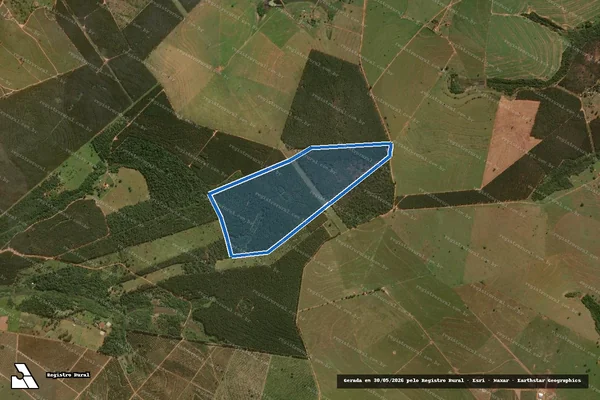 Imagem de satélite de Sítio Campina Verde II - Parte 1 em Avaí - SP
