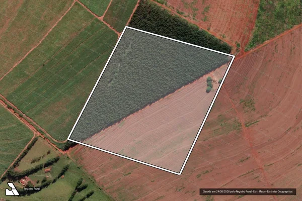 Imagem de satélite de Lote nº 04 Destacado do Lote nº 66 - Lote nº 04 Destacado do Lote nº 66 em Paranapoema - PR