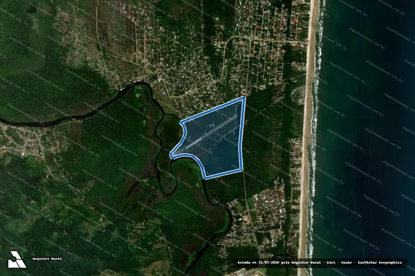 Imagem de satélite de FAZENDA JUERANA - GLEBA 1 em Ilhéus - BA