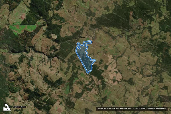 Imagem de satélite de Imóvel sob matricula 8.162 / Parte 2 em Lages - SC