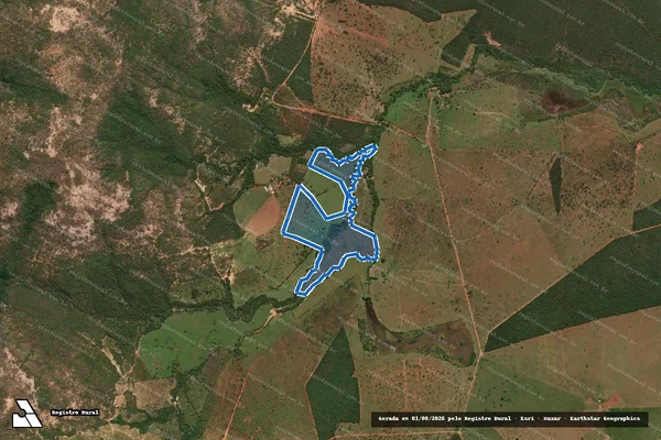 Imagem de satélite de FAZENDA PONTE VELHA - Gleba 13 em Corinto - MG