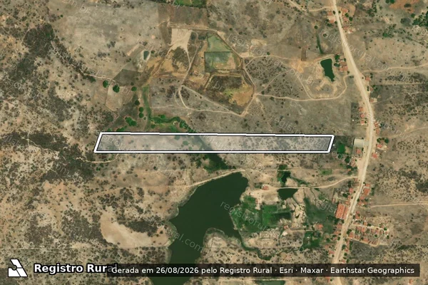 Imagem de satélite de SÍTIO BATOQUE  - LOTE 0001 - Parte 1 em Alto Santo - CE