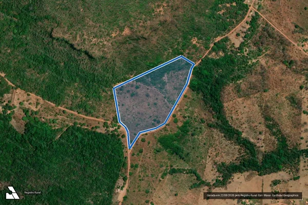 Imagem de satélite de FAZENDA BAIXÃO - PA Baixão, Lote P12 ? Parcela 2 em Babaçulândia - TO