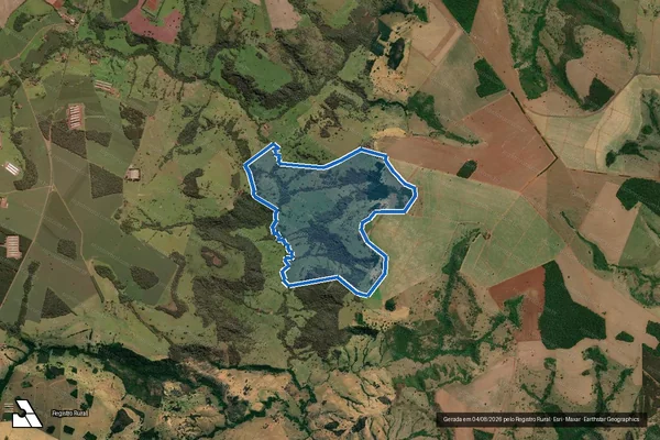 Imagem de satélite de FAZENDA SANTA IZABEL - 001 em Buriti Alegre - GO