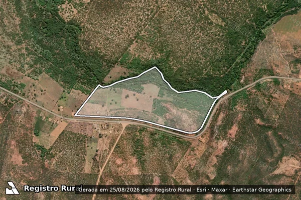 Imagem de satélite de FAZENDA PASSAGEM FUNDA - Parte 1 em Jeremoabo - BA