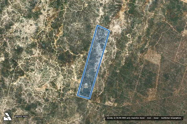 Imagem de satélite de PROJETO DE ASSENTAMENTO GUARAPES ? LOTE 91 - Parte 1 em Jandaíra - RN