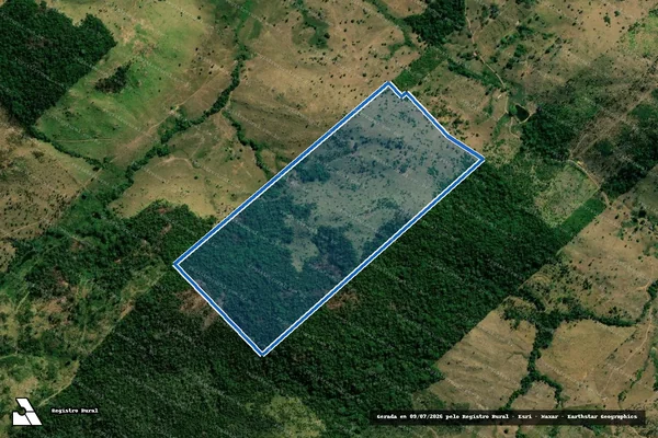 Imagem de satélite de LOTE 26/REMANESCENTE DA GLEBA 80 PIC. Pe. ADOLPHO ROHL - Parte 1 em Governador Jorge Teixeira - RO