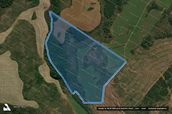 Imagem de satélite de FAZENDA DAS PITANGAS - Mat. 30818 em Muitos Capões - RS