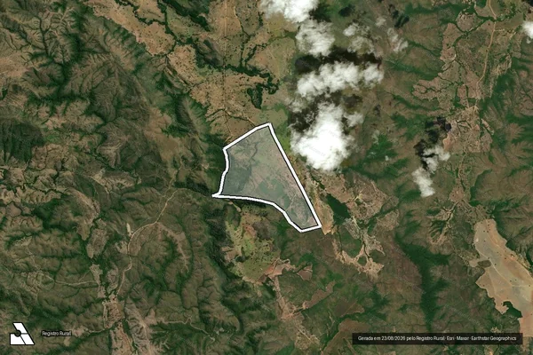 Imagem de satélite de FAZENDA ÁGUAS CLARAS - 001 em Campinaçu - GO