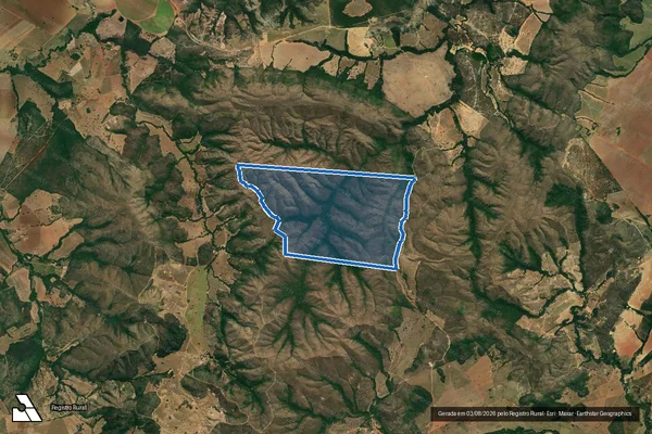 Imagem de satélite de Fazenda Santa Barbara lugar Serra Velha - Parte 02 em Vazante - MG