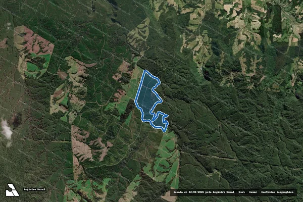 Imagem de satélite de Fazenda Carrapatos - Gleba 03 em Otacílio Costa - SC