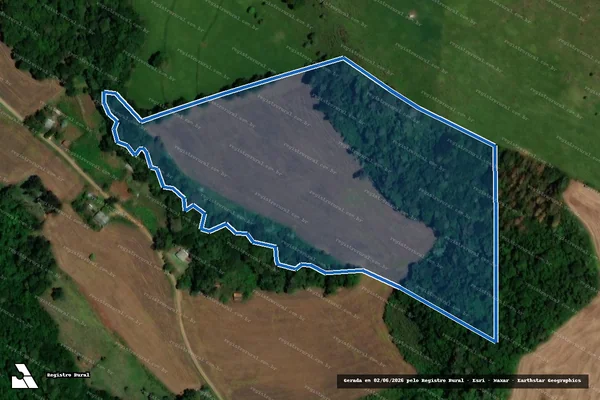 Imagem de satélite de LOTE RURAL Nº 61 DA GLEBA Nº 64-FB - LOTE  Nº 61 em Enéas Marques - PR