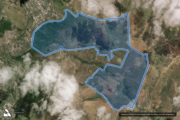 Imagem de satélite de FAZENDA MATÃO DE CIMA - Parte 2 em Jacobina - BA