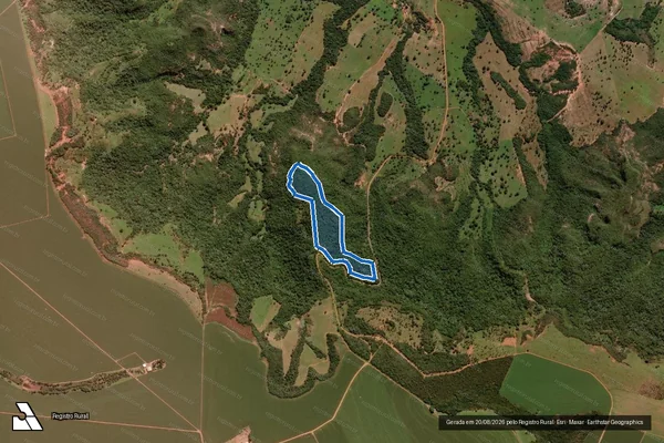 Imagem de satélite de Fazenda Invernadinha L. D. Fuzil - Parte 1 em Mineiros - GO
