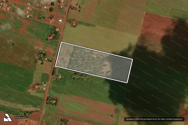 Imagem de satélite de Projeto de Assentamento Eldorado II - Lote  635 em Sidrolândia - MS