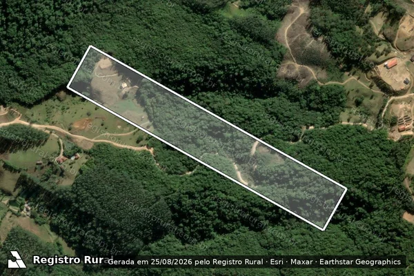 Imagem de satélite de SITIO BAUMANN - ÁREA 2 em Santa Rosa de Lima - SC