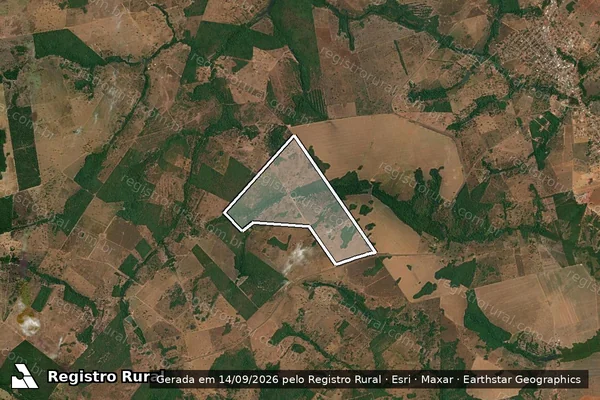 Imagem de satélite de FAZENDA FARTURA - FAZENDA FARTURA em Araguaçu - TO