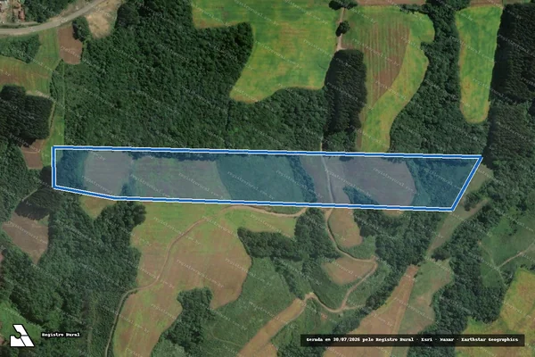 Imagem de satélite de FAZENDA MOEMINHA - Parcela 1 em Itaiópolis - SC