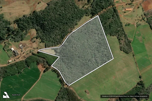 Imagem de satélite de SÍTIO WURSTER - Gleba 2 em Tangará - SC