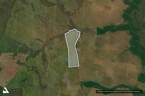 Imagem de satélite de FAZENDA GRAMINHA - AREA 4 em Inocência - MS