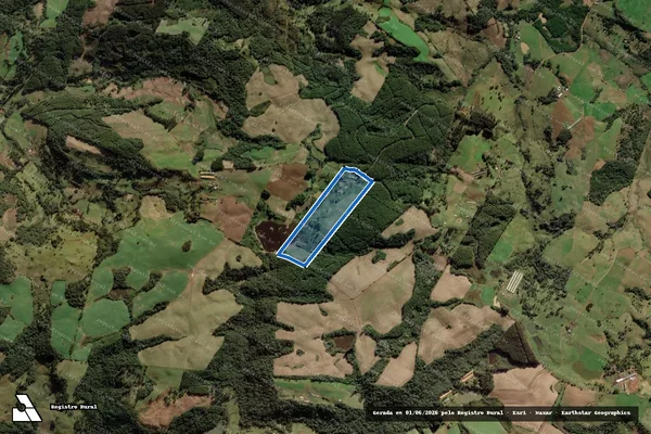 Imagem de satélite de Sitio do Ludovico - Parcela 1 em Fraiburgo - SC