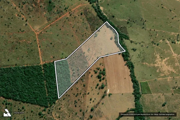 Imagem de satélite de FAZENDA MARACAIA, lugar Capão Sujo - Parte 1 em Morada Nova de Minas - MG