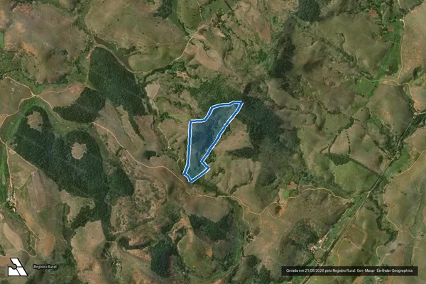 Imagem de satélite de SITIO SAO LUCAS - Parte 1 em São João Nepomuceno - MG