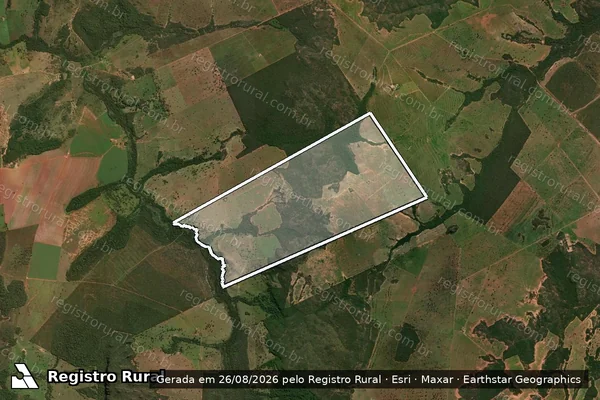 Imagem de satélite de Fazenda Vale do Timbé em Rio Verde de Mato Grosso - MS