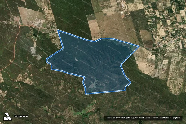 Imagem de satélite de FAZENDA VOLTA DA SERRA - GLEBA 01 ? REMANESCENTE em Lagoa Nova - RN
