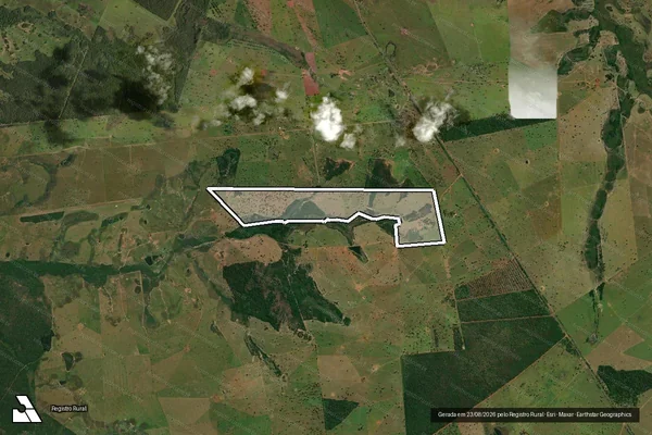 Imagem de satélite de Fazenda Pé de Cedro - Gleba A em Nioaque - MS