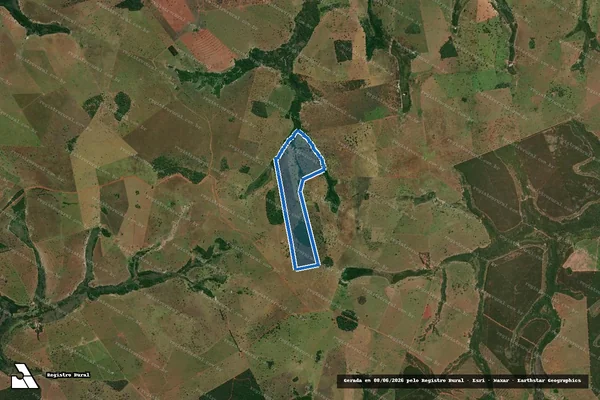 Imagem de satélite de FAZENDA SANFONA - 001 em Paranaíba - MS