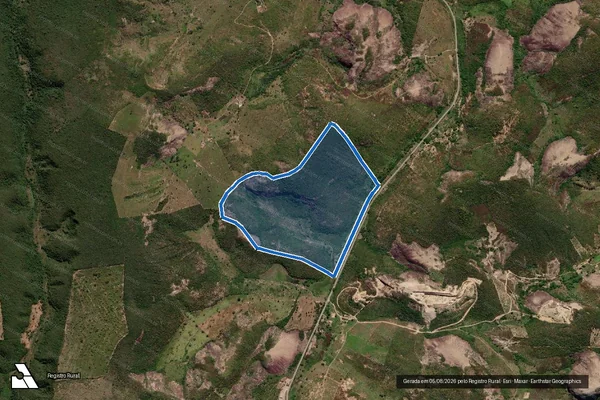 Imagem de satélite de Fazenda Córrego do Barro - Fazenda Córrego do Barro em Medina - MG