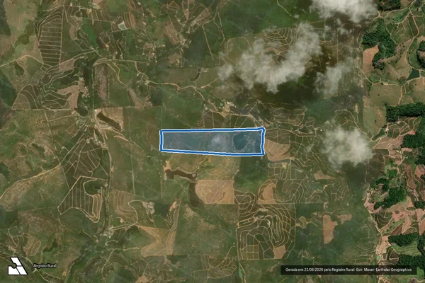 Imagem de satélite de FAZENDA LAGOA DA SERRA - MATRÍCULA 5845 em São Gabriel da Palha - ES