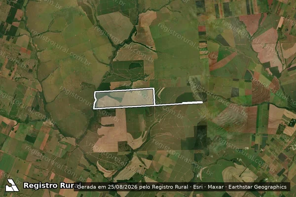 Imagem de satélite de Fazenda Nossa Senhora Aparecida - Parte 1 em Ivinhema - MS