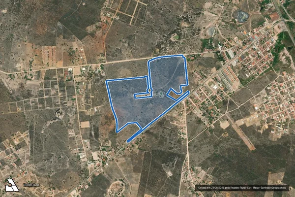 Imagem de satélite de Fazenda Lagoa Comprida ou Catuaba - Fazenda Lagoa Comprida ou Catuaba ? Área 1 em Jacobina - BA