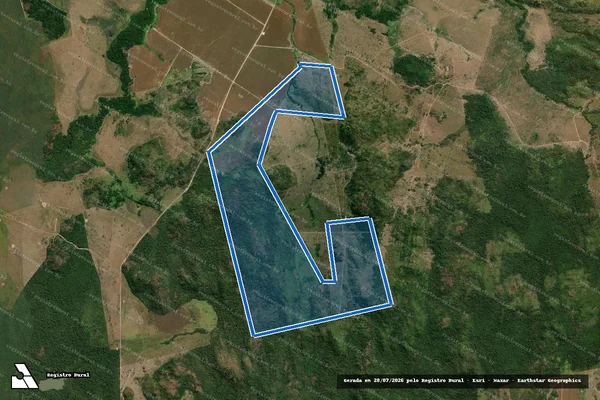 Imagem de satélite de FAZENDA NATHALIA - Gleba   B em Vila Rica - MT